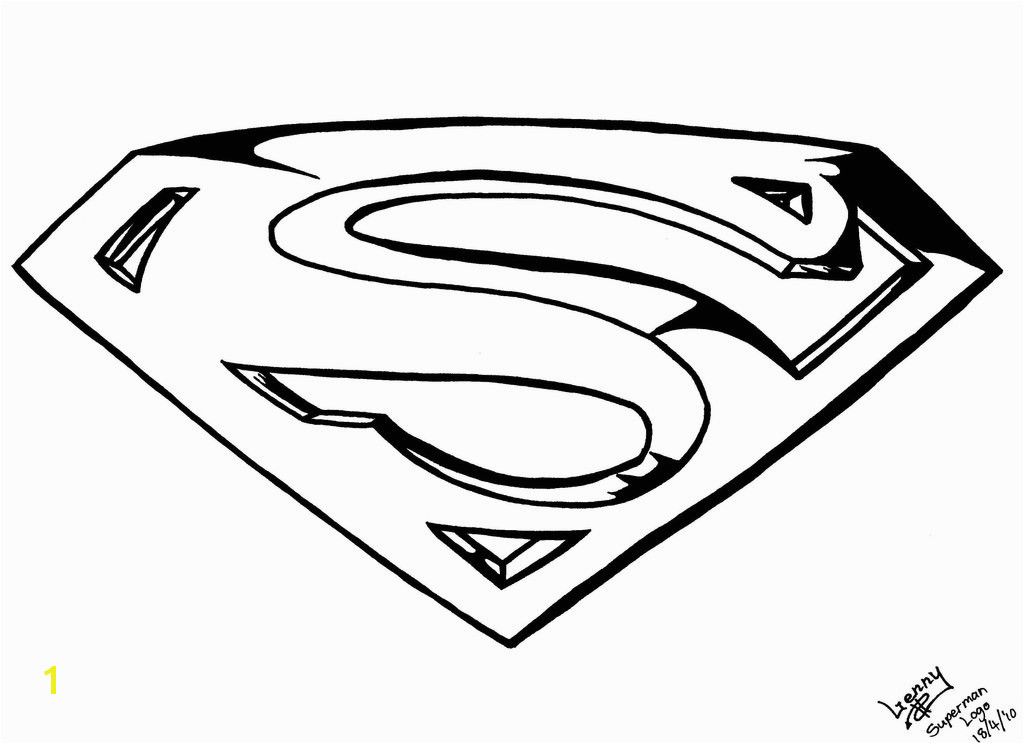 Superman Logo Coloring Pages