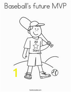 Baseball s future MVP Coloring Page