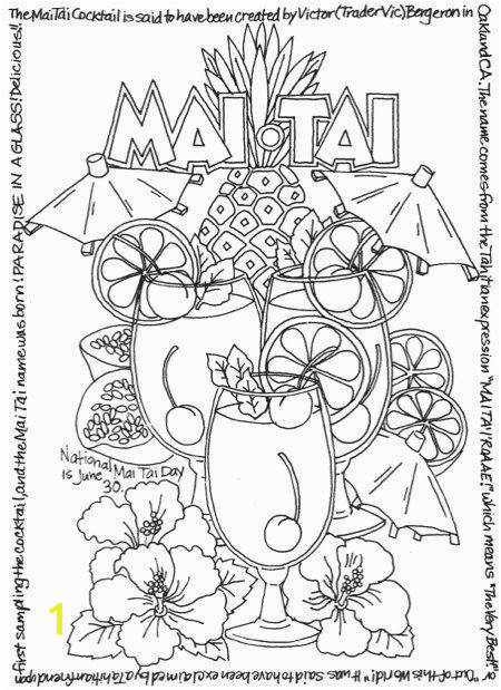 A Wine Beer and Cocktails Coloring Book