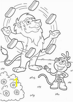 Juggler coloring page from Dora the Explorer coloring sheet More Dora the Explorer coloring sheets