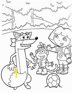 Say Hello To Swiper Dora And Boots Coloring Pages Dora the Explorer cartoon coloring pages