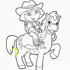 dora the explorer horse coloring page Dora Coloring Cartoon Coloring Pages Printable Coloring Pages