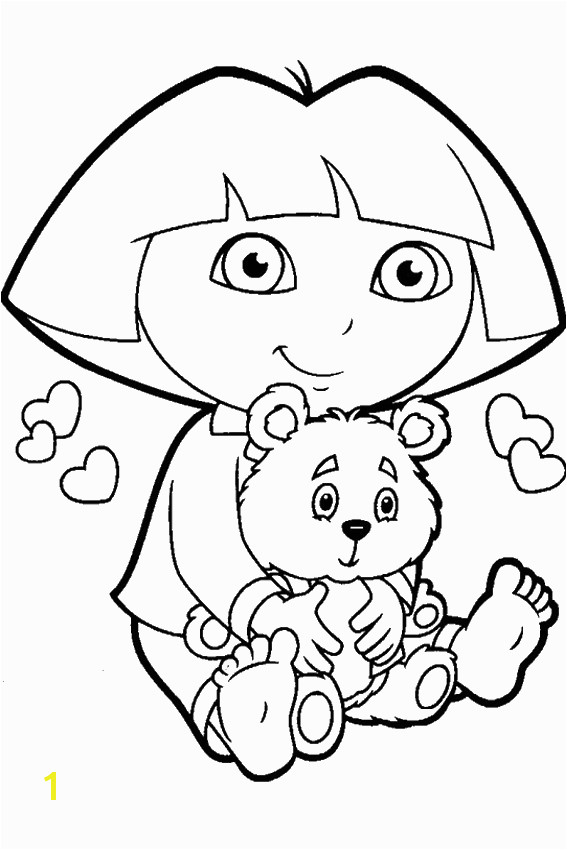 Cute Dora Coloring Pages