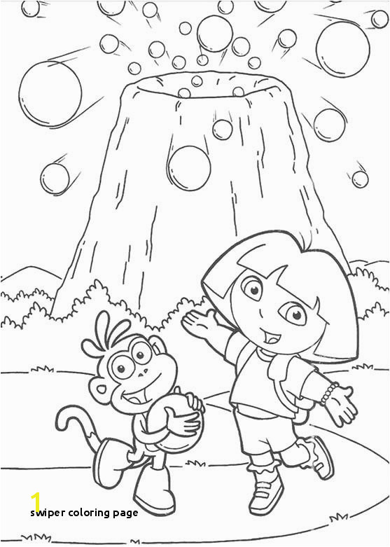 Swiper Coloring Page Swiper Coloring Page Dora the Explorer Swiper Coloring Page Kids