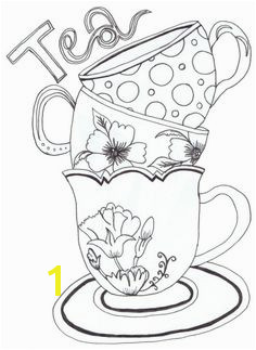 Teapot Print Coloring Pages for Kids and for Adults
