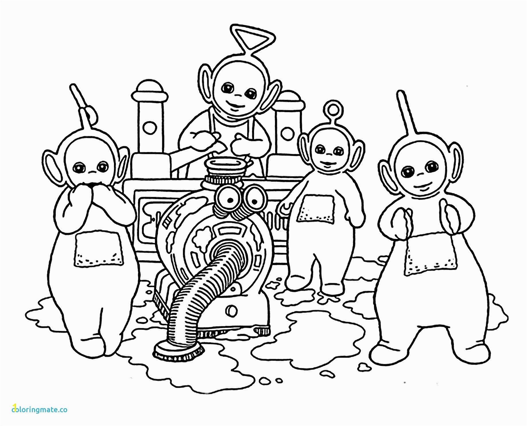 Teletubbies Dipsy Coloring Pages | divyajanani.org