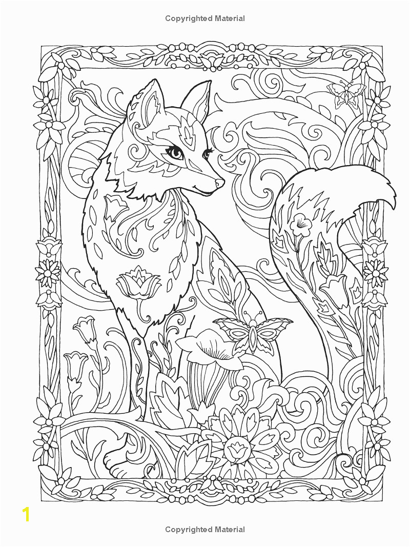 Creative Haven Fanciful Foxes Coloring Book Adult Coloring Marjorie Sarnat