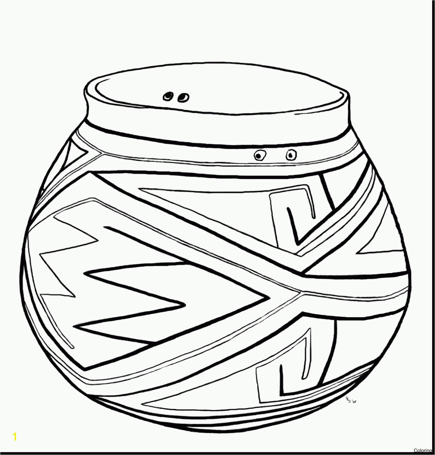 The Empty Pot Coloring Pages