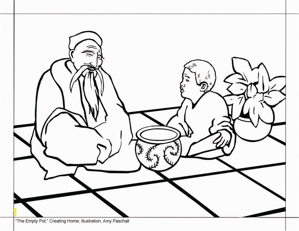 The Empty Pot Coloring Pages the Empty Pot Coloring Pages 4281