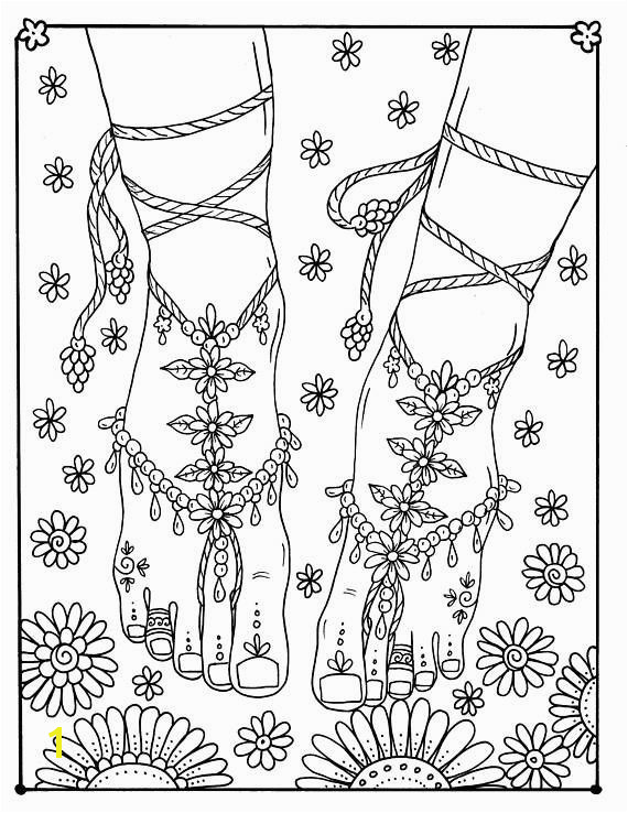 Fairy Feet from the book Fairy Hair Coloring Book Art made for you to have some fun coloring Fairy feet are magical ChubbyMermaid