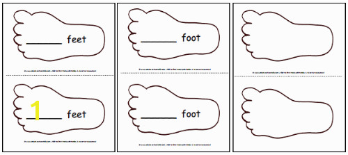 Printable Feet Template Pattern