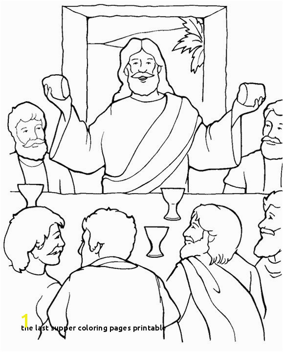 the Last Supper Coloring Pages Printable Last Supper Coloring Page Elegant Cartoon Od Jesus Disciples
