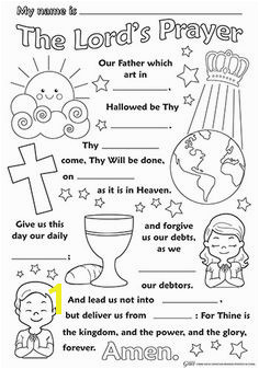 the lord s prayer coloring pages