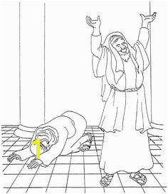 The Pharisee and the Tax Collector Coloring Page 57 Best Pharisee and Tax Collector Images