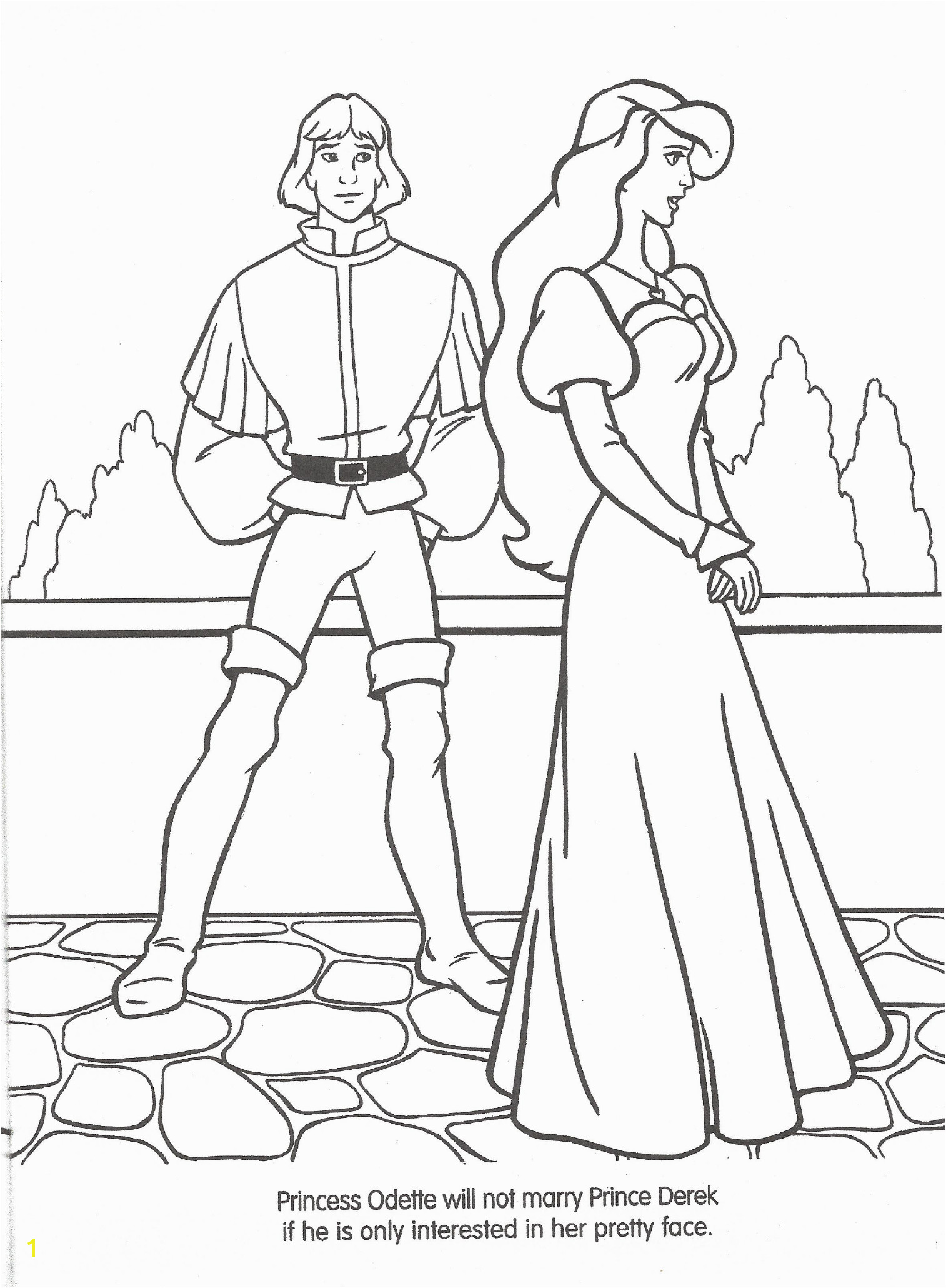 Swan Princess official coloring page 8