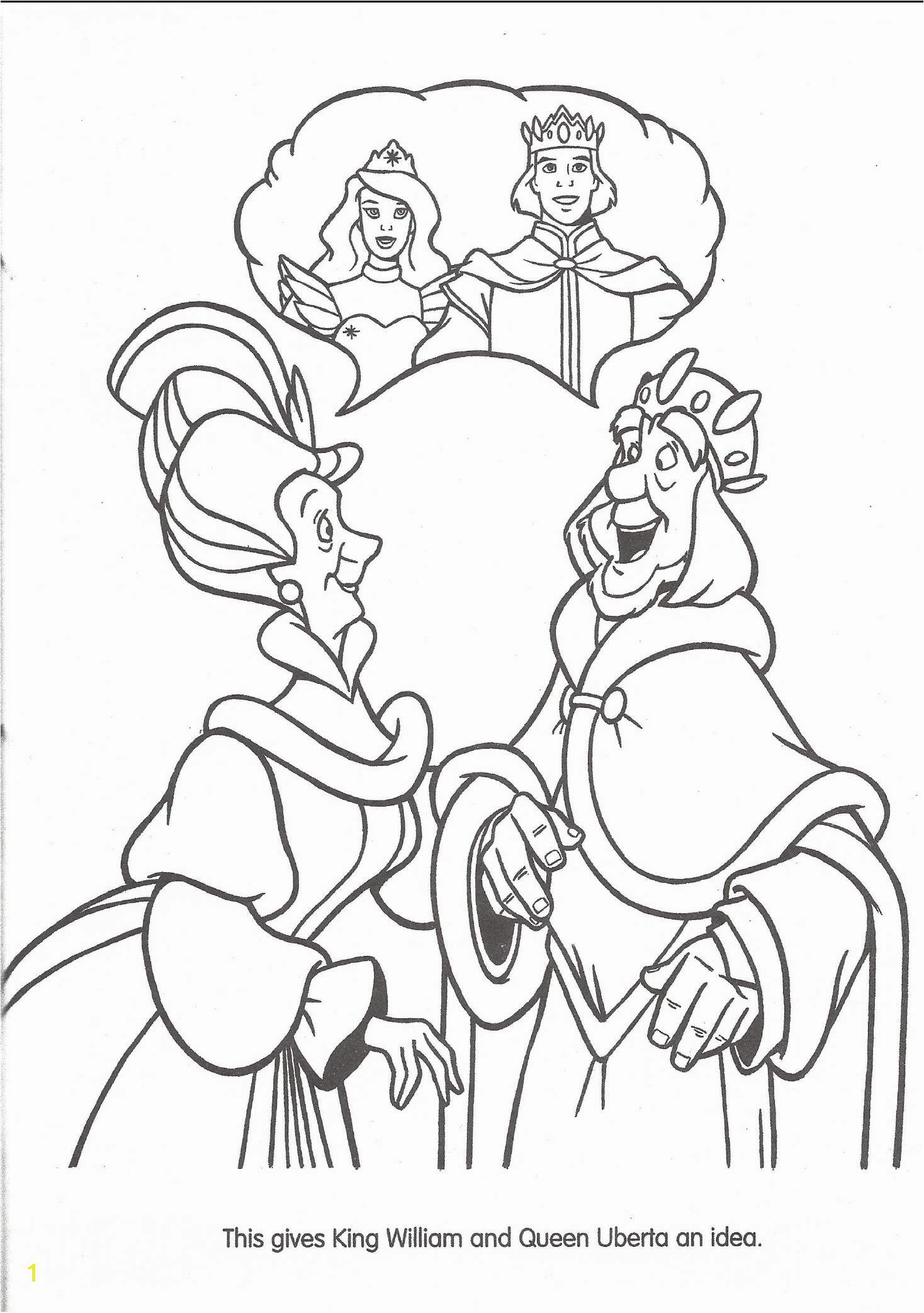 Swan Princess official coloring page 4