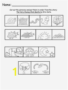 Free Eric Carle s The Very Clumsy Beetle Sequencing Sheet For Educational Purposes ly