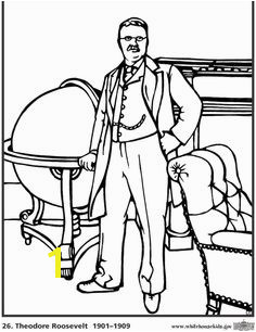 Theodore Roosevelt Coloring Page