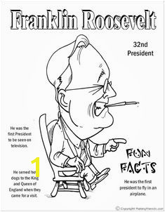 Franklin Roosevelt Coloring Page