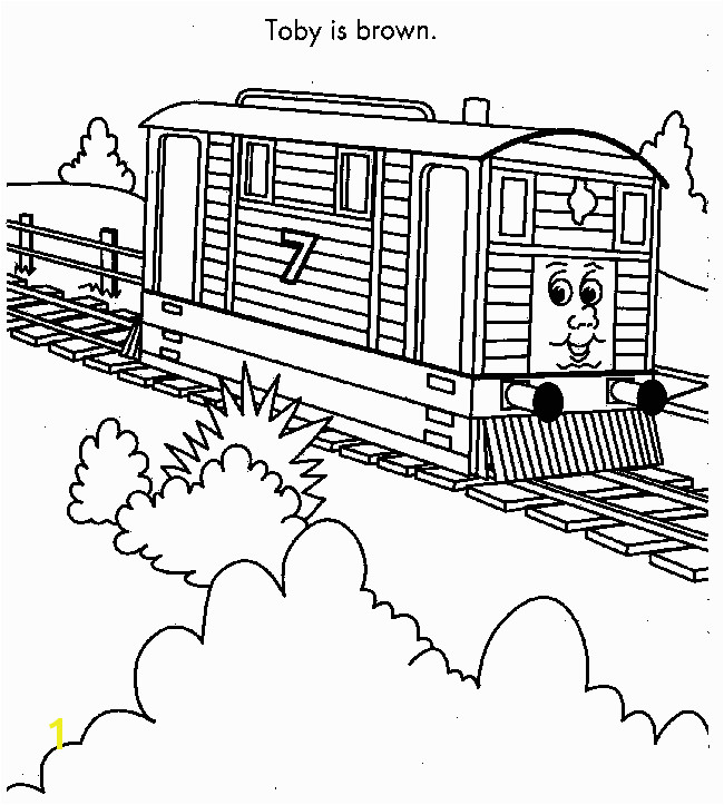 Thomas The Tank Engine Coloring Pages Toby