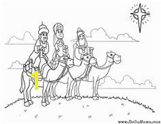 Three Kings Coloring Pages for Preschoolers