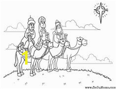 Three Kings Coloring Pages for Preschoolers