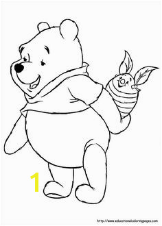 Winnie the Pooh Easter coloring page