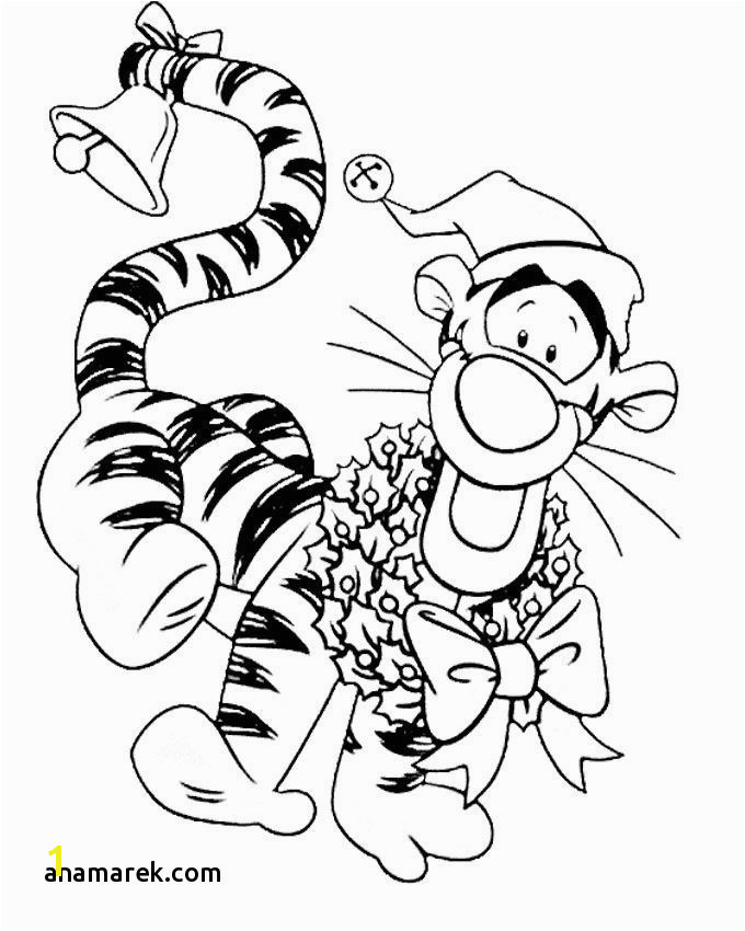 Tigger From Winnie the Pooh Coloring Pages Luxury Disney Christmas Coloring Pages Free Printable Elegant Disney