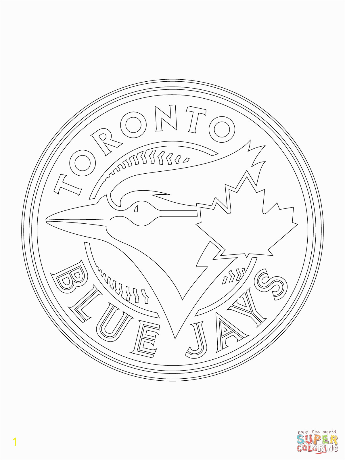 Toronto Blue Jays Logo Coloring page