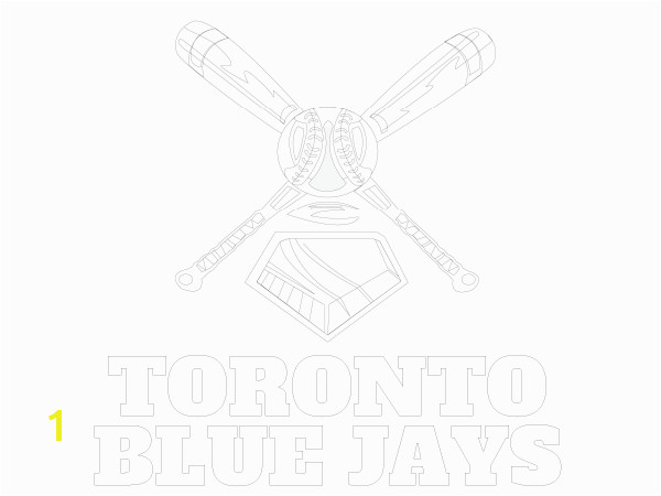 Printable Toronto Blue Jays Coloring Sheet