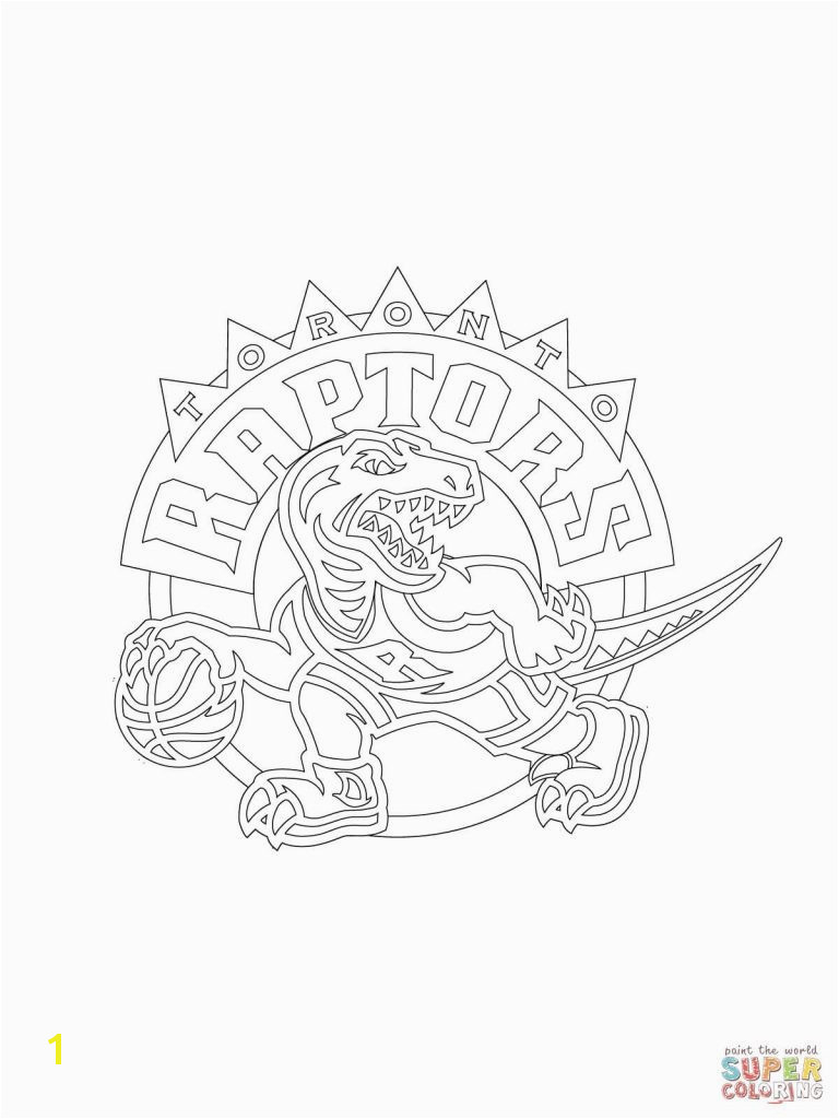 Raptors Logo Coloring Page Best Related Post