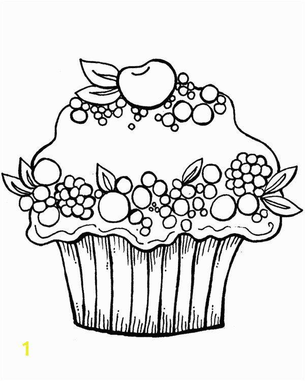 cupcake fruit kleurplaat Cupcake Coloring Pages Free Coloring Pages Free Printable Coloring Pages