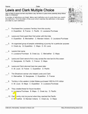 Lewis and Clark Worksheets and Coloring Pages