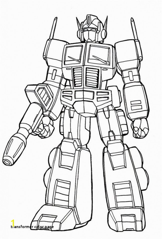 Transformer Color Page Transformer Coloring Pages Optimus Prime New Transformers Prime