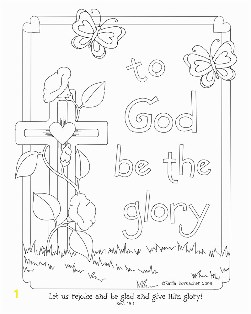 Glory of the Lord Coloring Page
