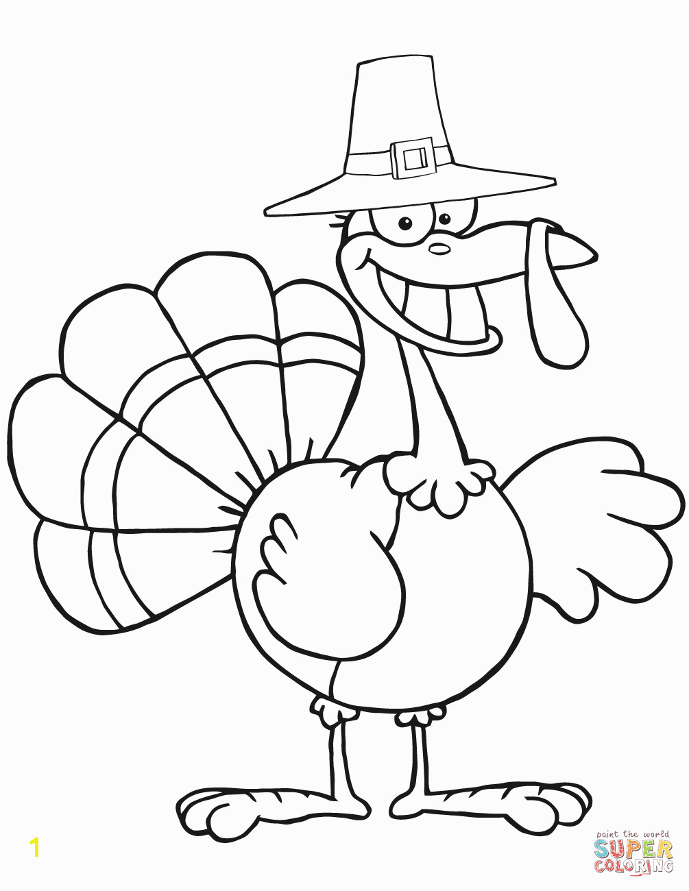vibrant inspiration printable turkey coloring pages cartoon pilgrim page free