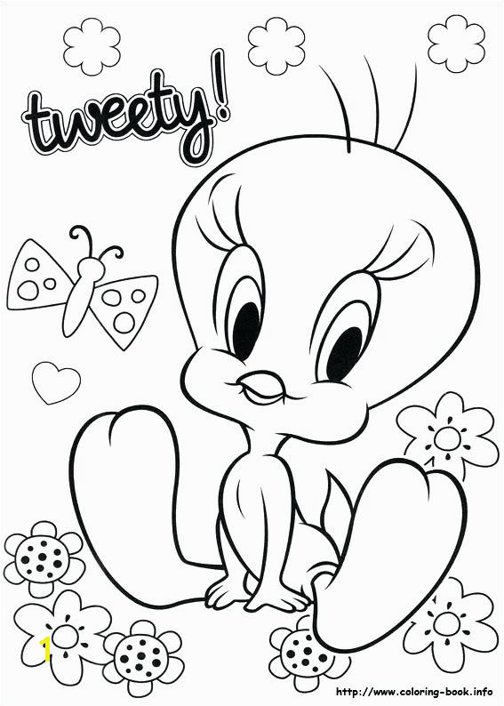 free tweety bird coloring pagesprintable tweety bird coloring page