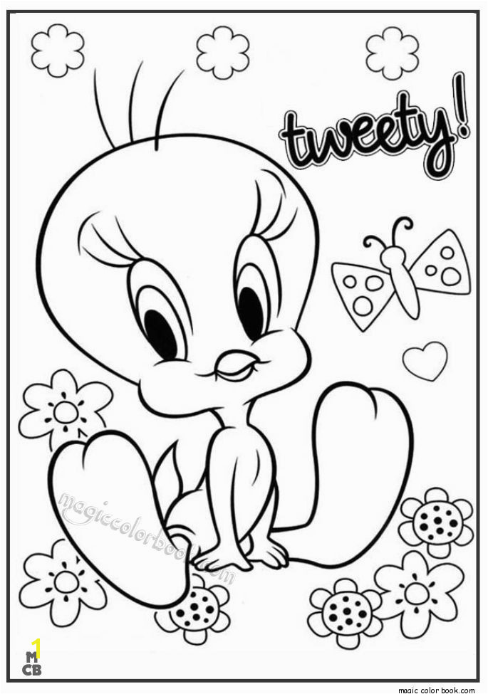 Print the Coloring Pages Tweety Bird Coloring Pages Awesome Tweety Related Post