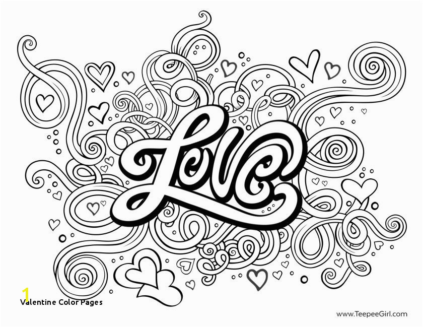Valentine Coloring Pages for Adults 26 Valentine Color Pages