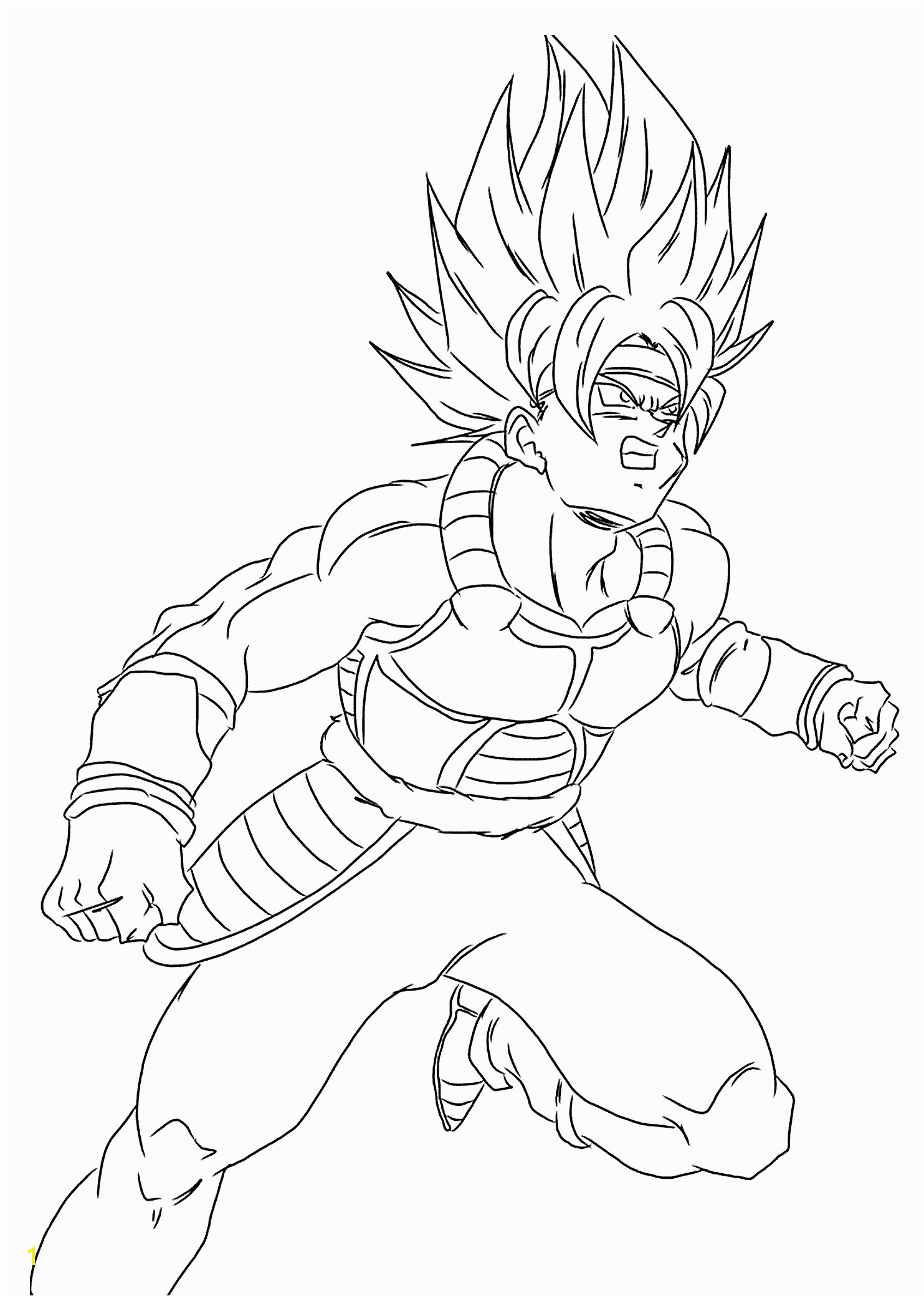 Kai Dragon ball Z anime coloring pages for kids printable free