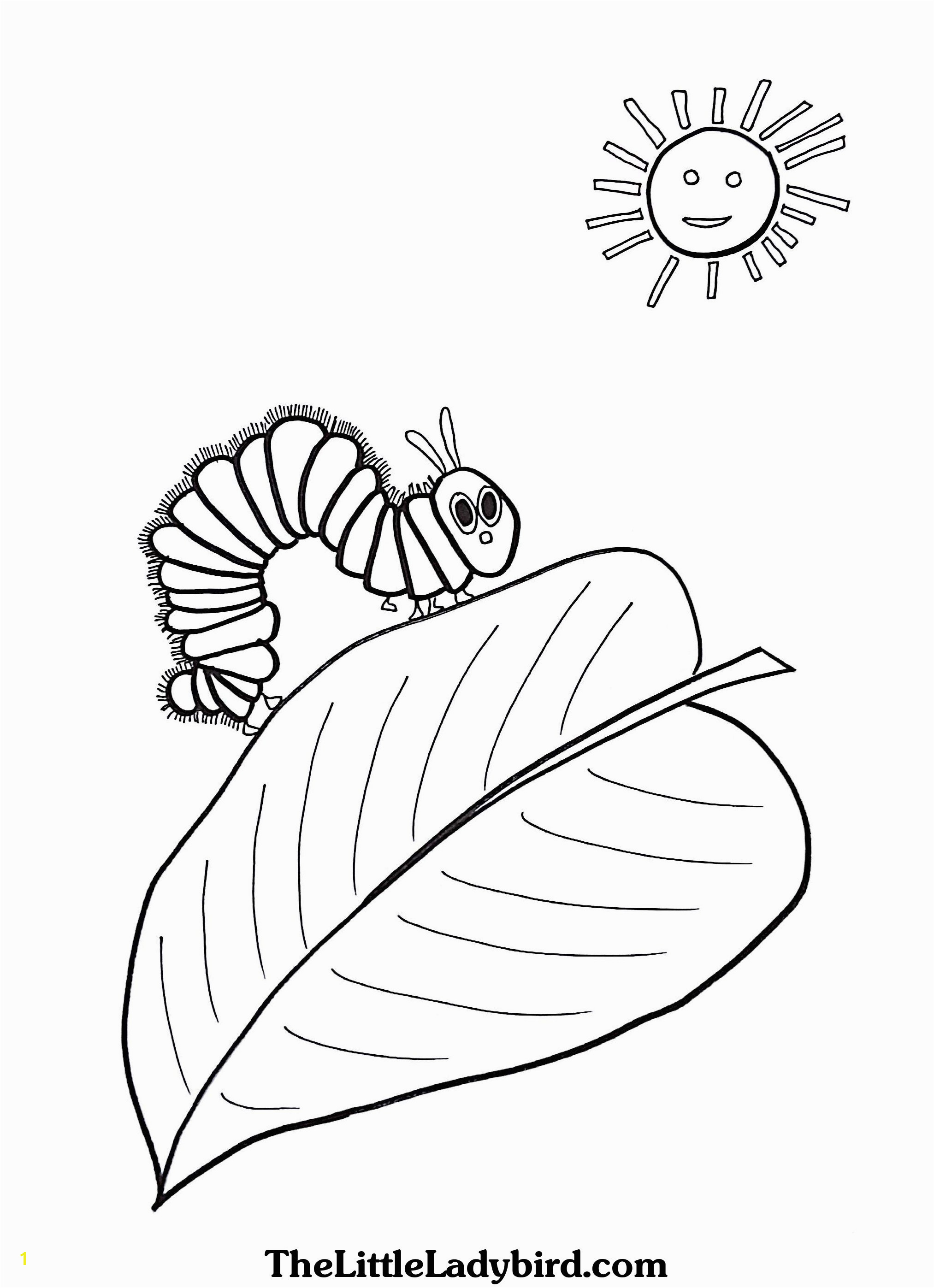 Caterpillar Coloring Page Unique Very Hungry Caterpillar Coloring Pages Heathermarxgallery