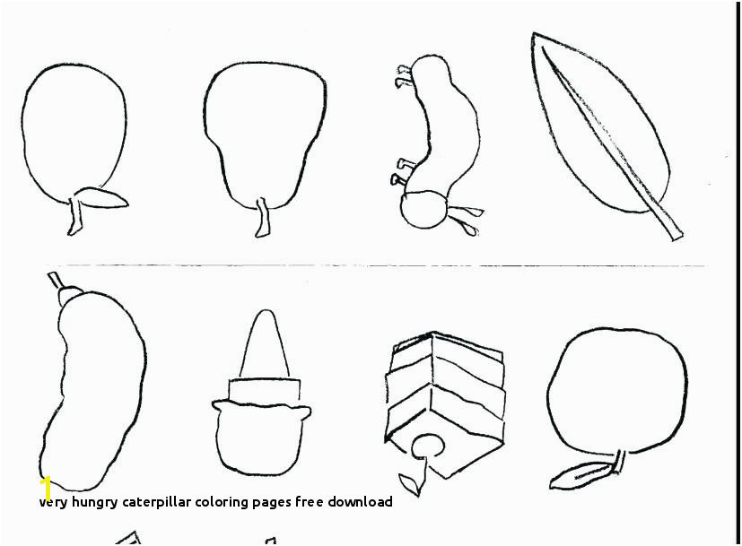 Very Hungry Caterpillar Coloring Pages Free Download Hungry Caterpillar Printable Coloring Pages Caterpillar the Very