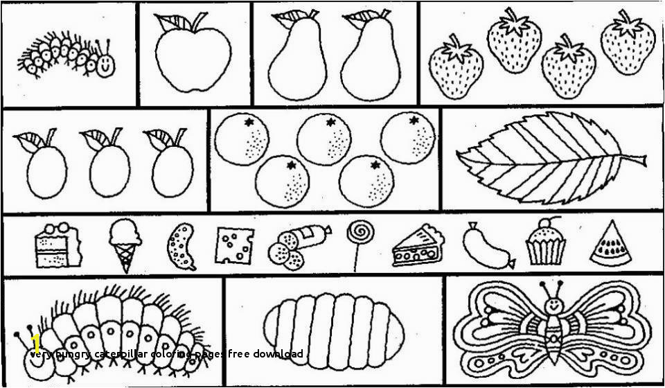 Very Hungry Caterpillar Coloring Pages Free Download Very Hungry Caterpillar Coloring Pages Very Hungry Caterpillar