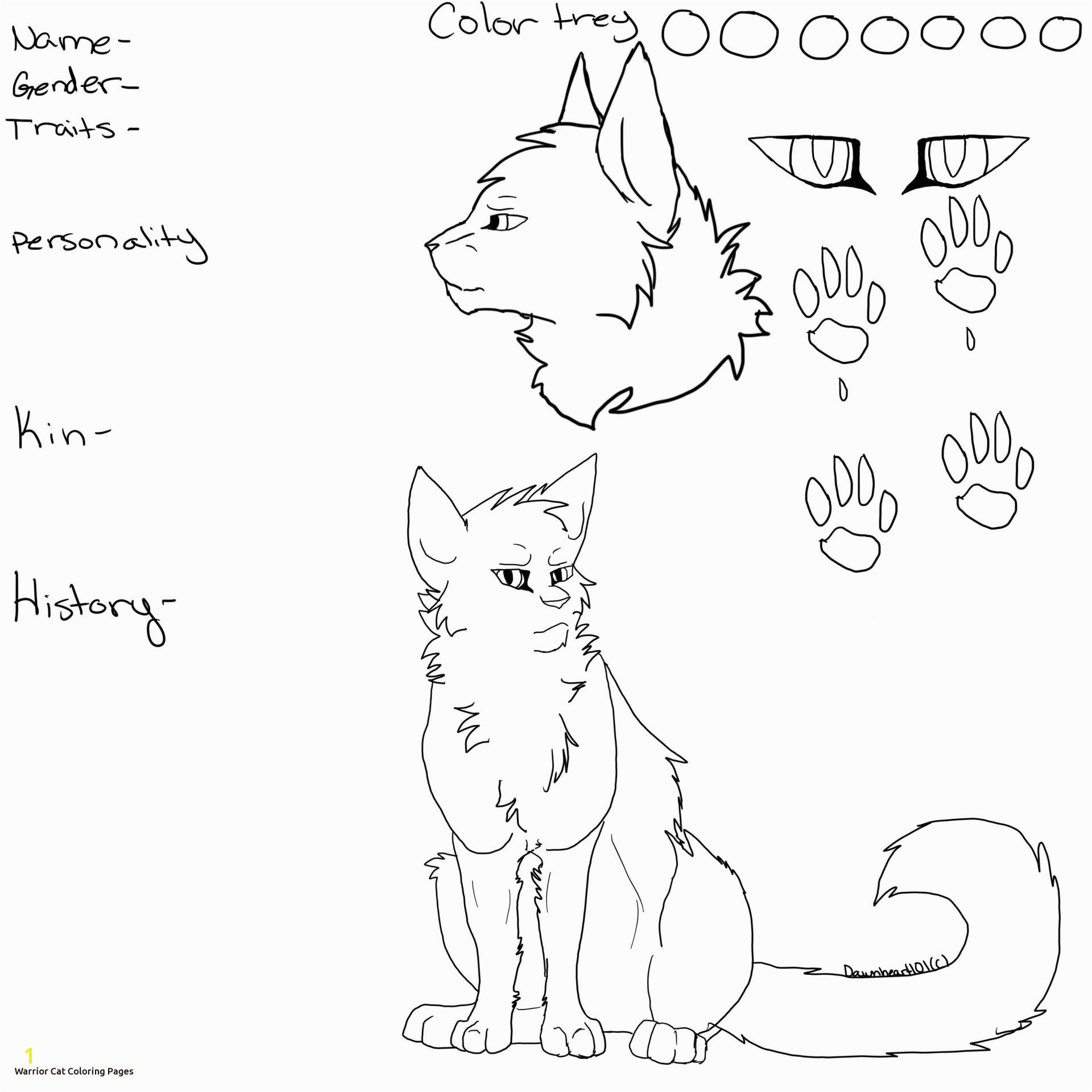 Nice Warrior Cats Clan Coloring Pages Cat Image Design New With