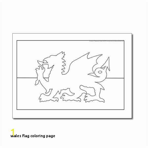 Colouring Sheet Welsh Flag Craft ideas Pinterest