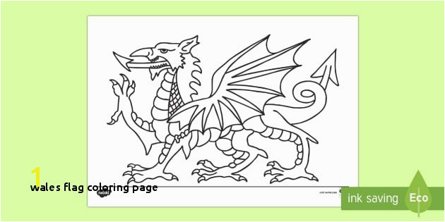 Wales Flag Coloring Page Welsh Dragon Colouring Page St Davids Day Saint David Dydd