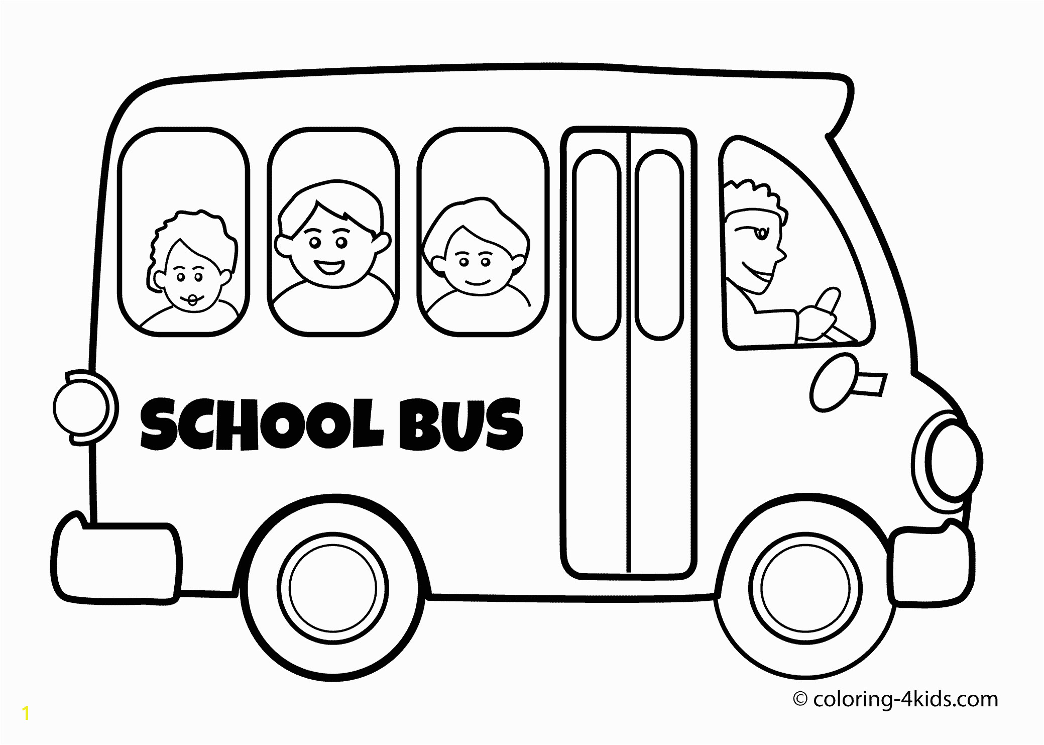 School Bus Coloring Pages To Print Free Books Best Page