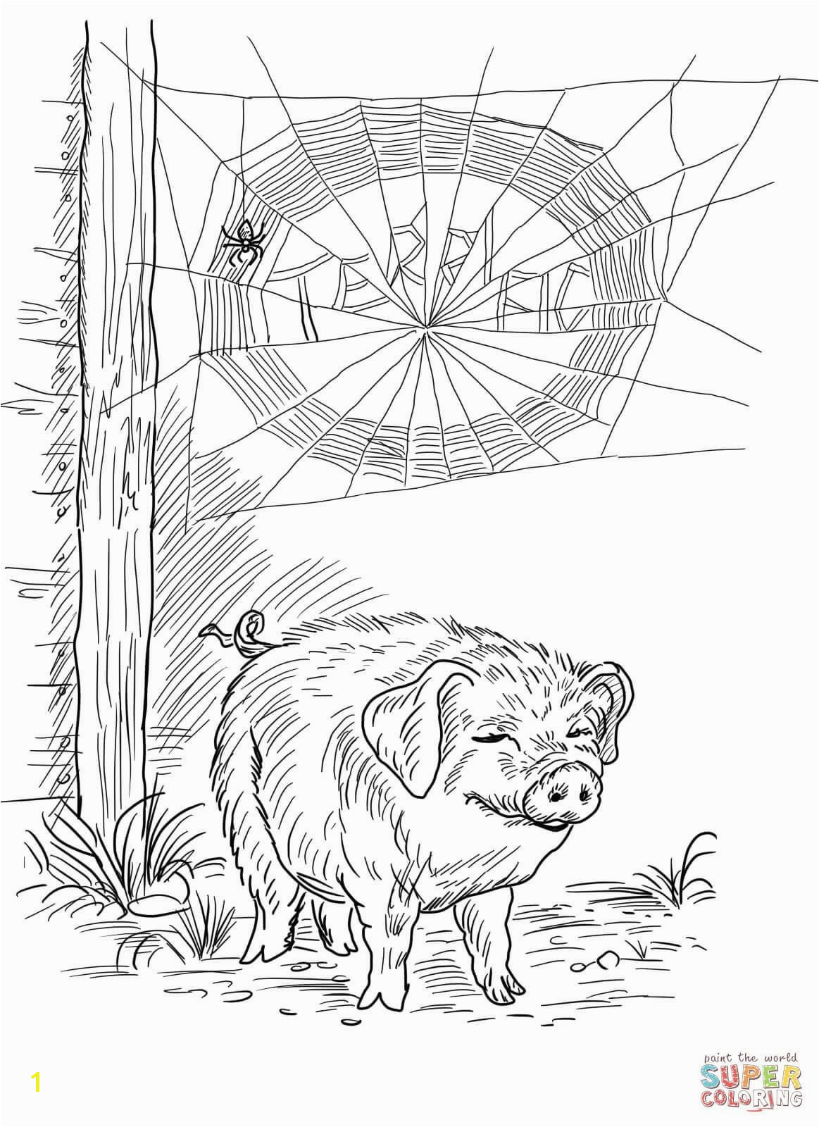 Wilbur the Pig Coloring Page Awesome ¨°€ ¾‚