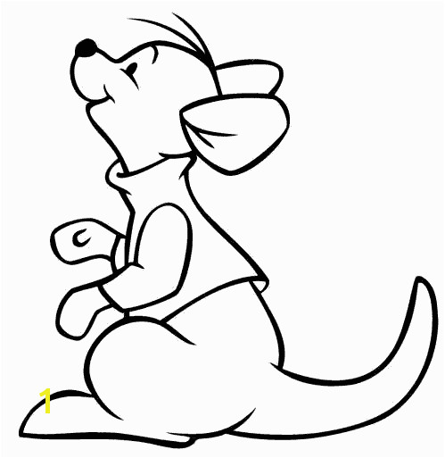 Winnie the Pooh Characters Coloring Book Kanga And Roo Coloring Pages