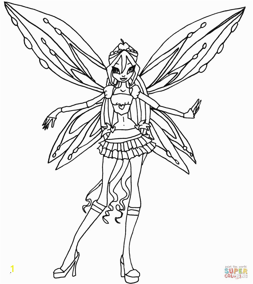 Winx Club Bloom Coloring Pages Schön Winx Ausmalbilder Flora Einzigartig Winx Ausmalbilder Stella